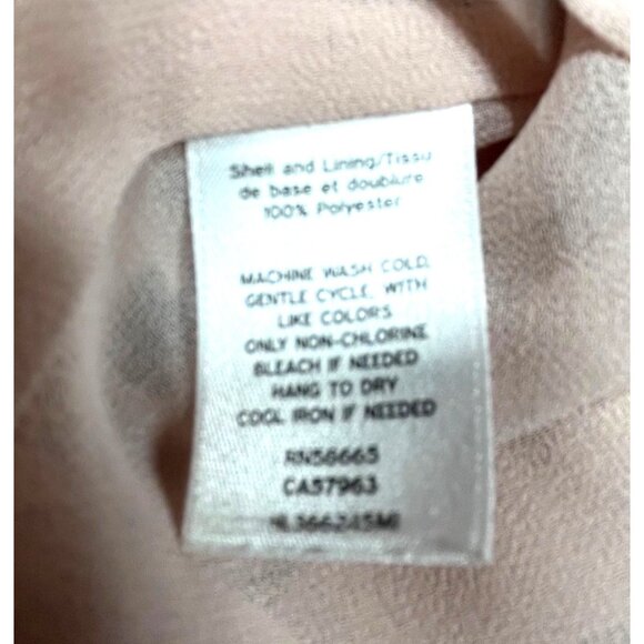 Women's Chelsea28 Floral Sheer Blouse w/ Ruffled Collar &‎ Pleated Sleeves M Med - Picture 6 of 11